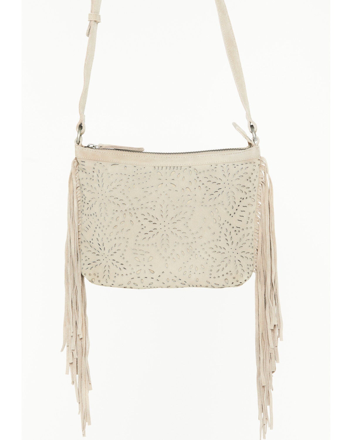 Women's Shyanne Avenly Floral Perforated Suede Crossbody Bag