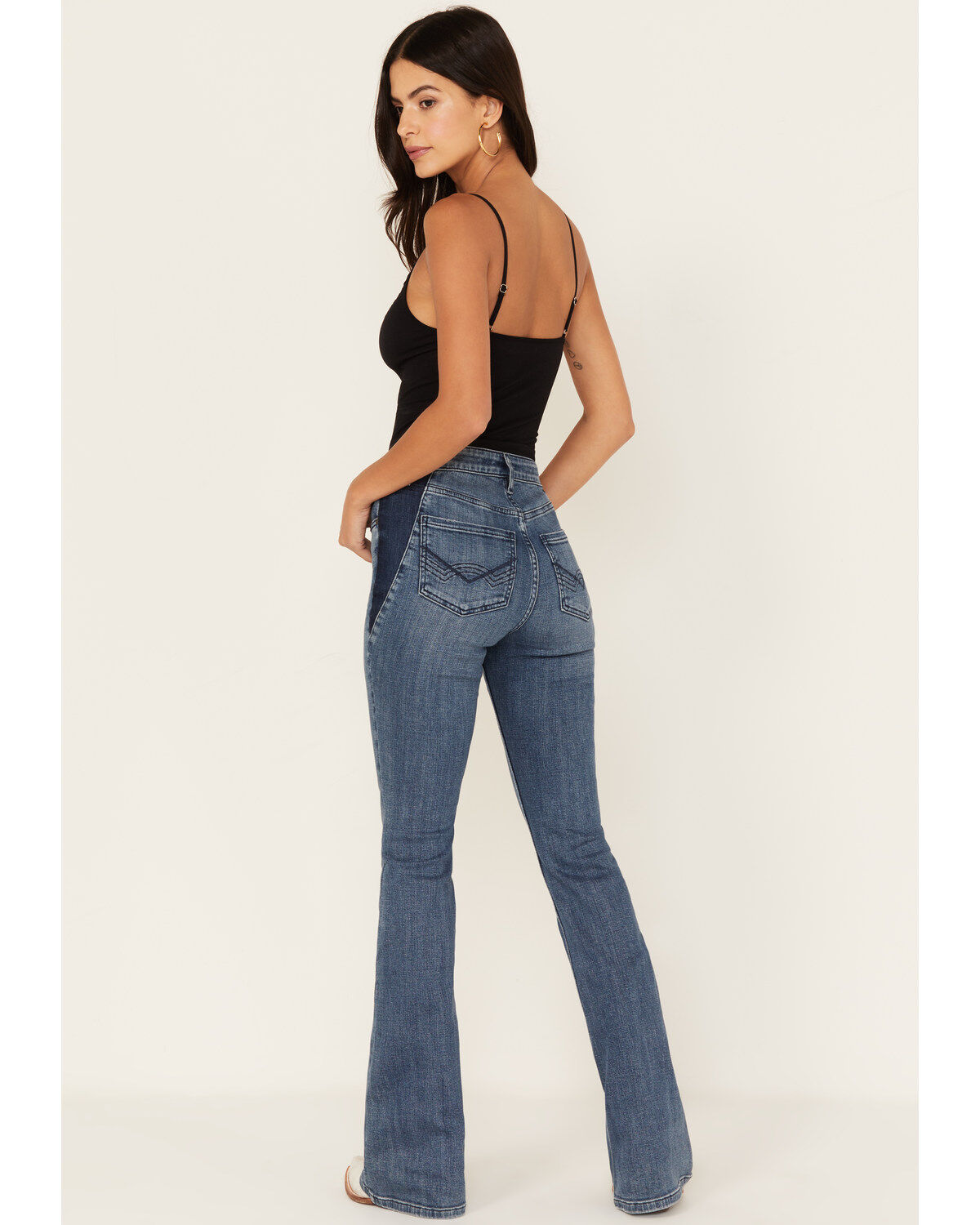 Women's Idyllwind Barella Dark Wash Contrast Panels High Risin' Stretc