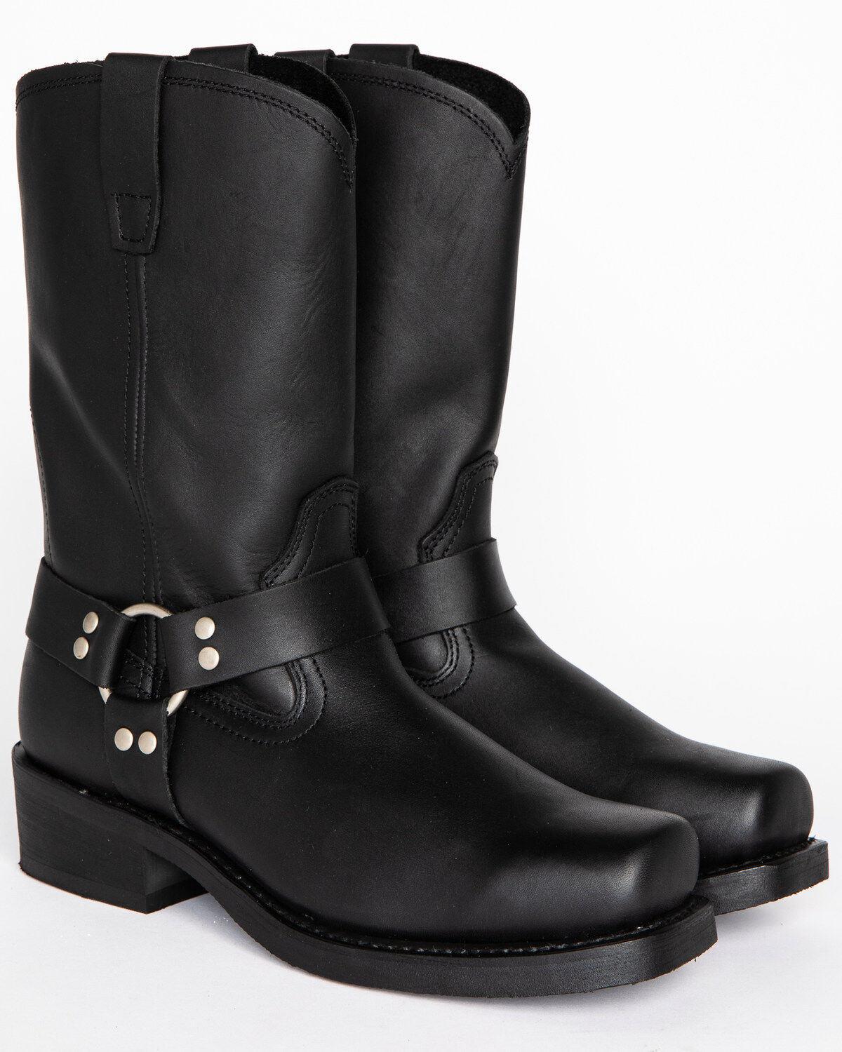 Men's Brothers and Sons Pull-On Motorcycle Boots - Square Toe
