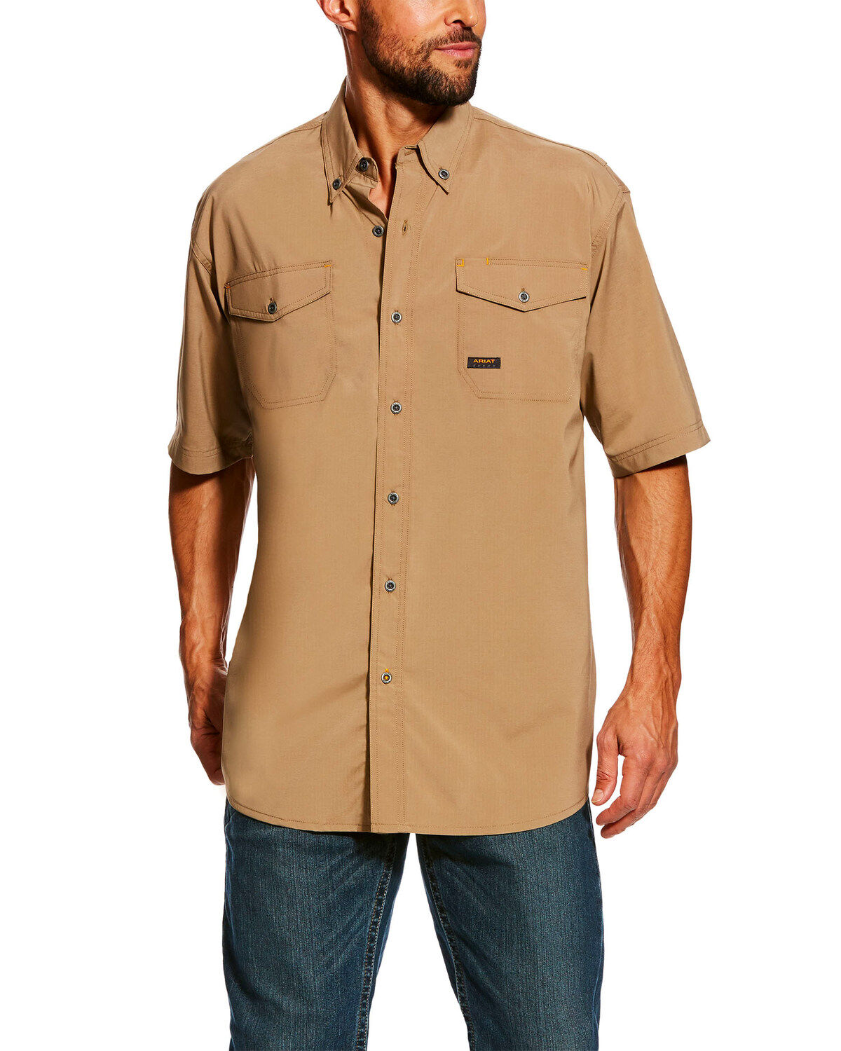 Men's Ariat Rebar Made Tough VentTEK Short Sleeve Work Shirt