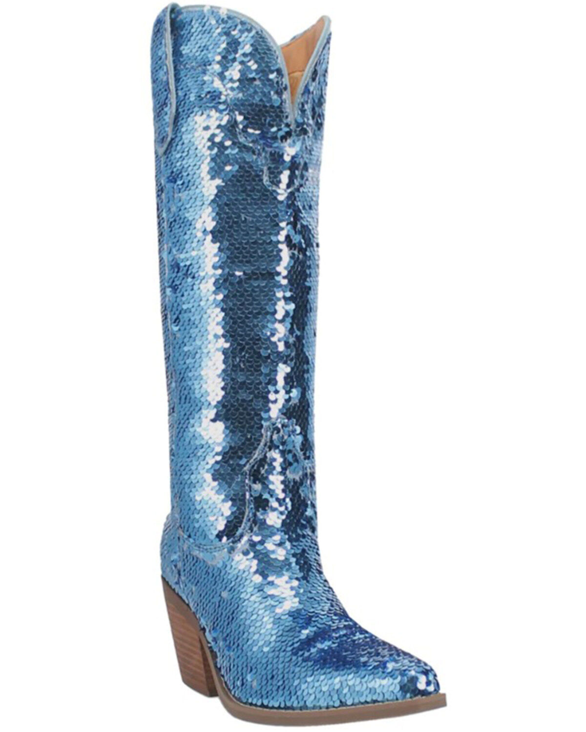 Women's Dingo Sequin Dance Hall Queen Tall Western Boots - Snip Toe