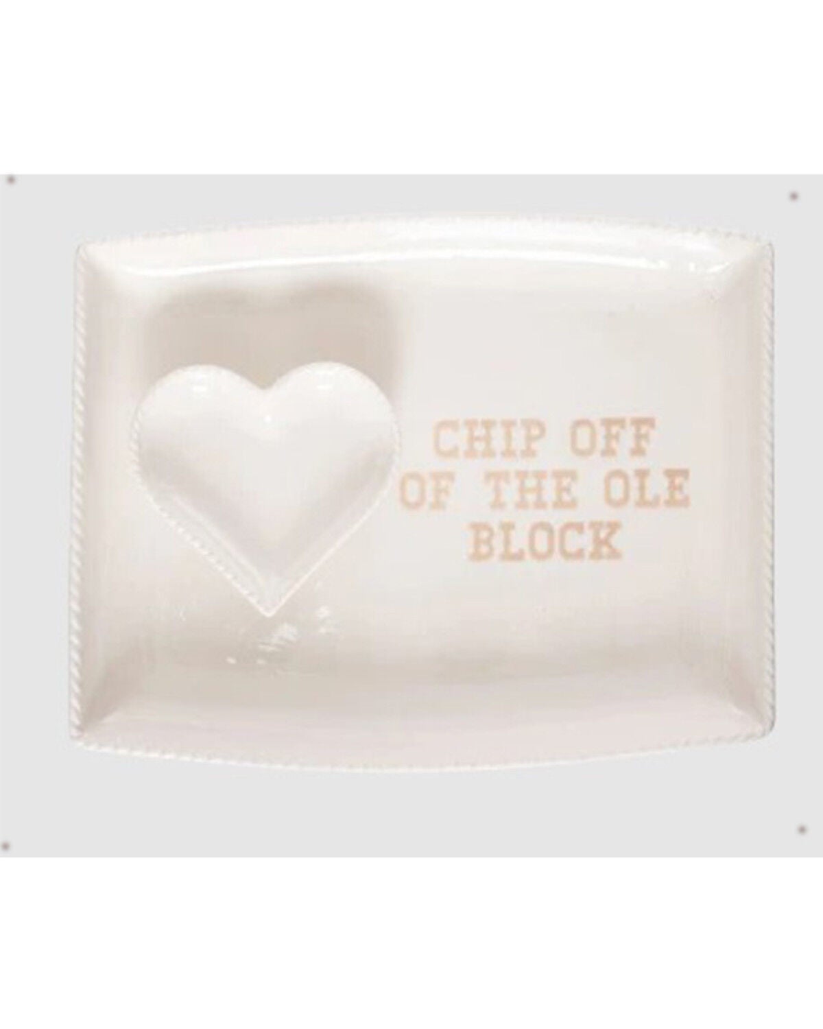 Totalee Gifts Heart Ceramic Platter - 2 Piece