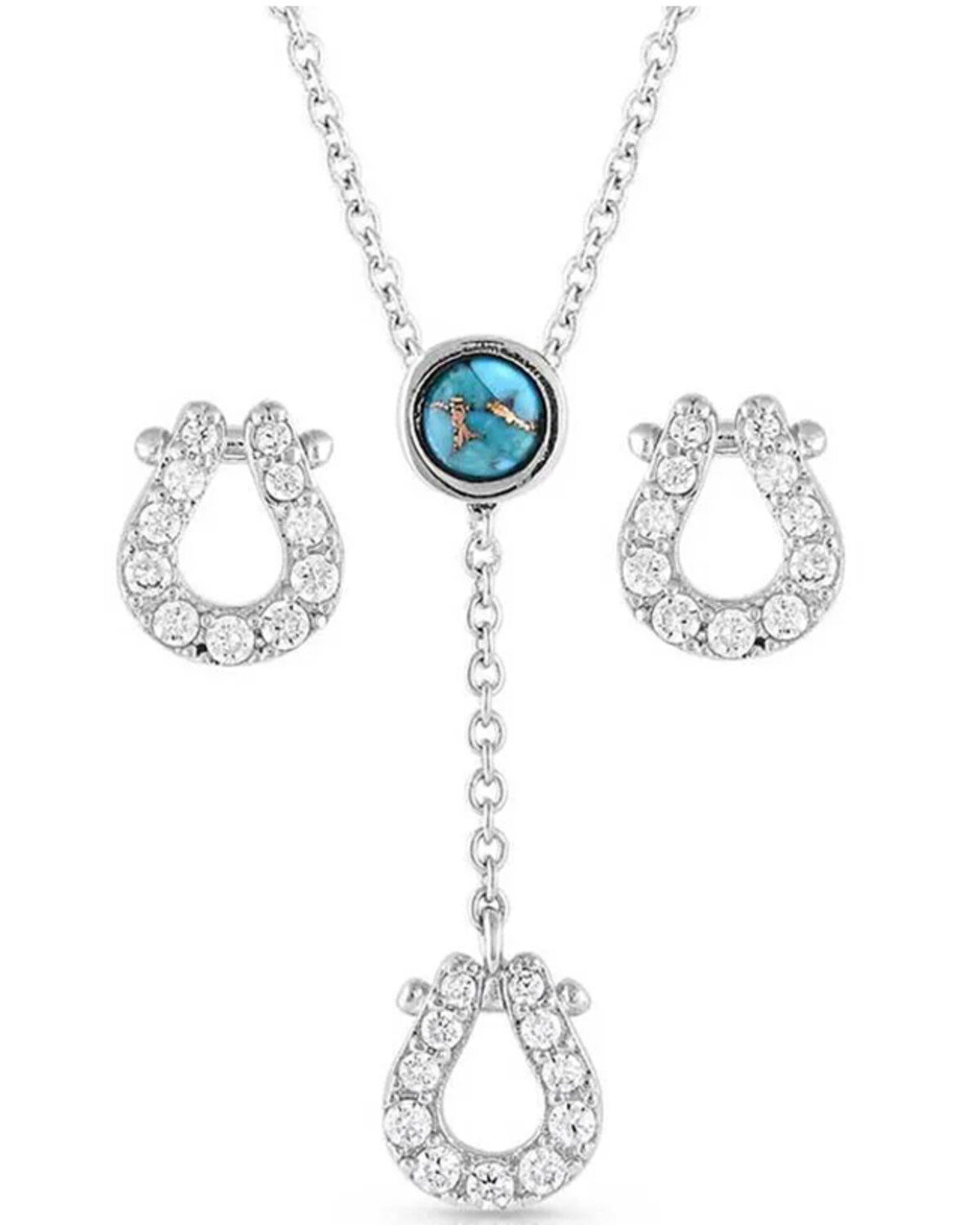 Women's Montana Silversmiths Infinite Luck Turquoise Stone Jewelry Set