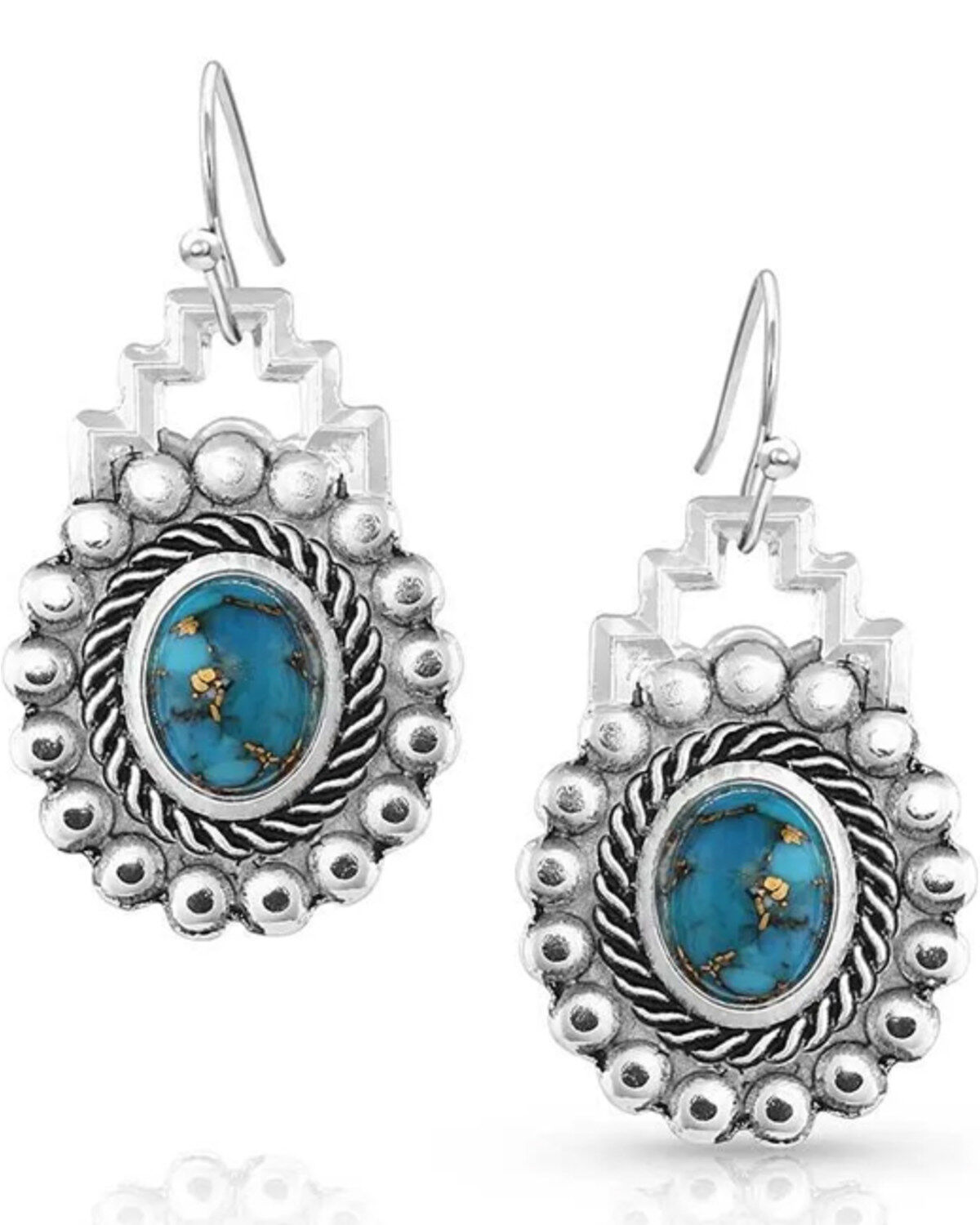 Montana Silversmiths Blue Spring Turquoise Earrings
