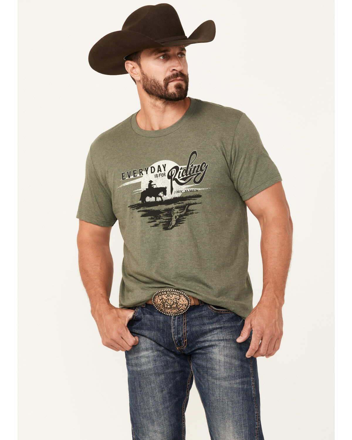Men's Cody James Riding Horse Short Sleeve Graphic T-Shirt