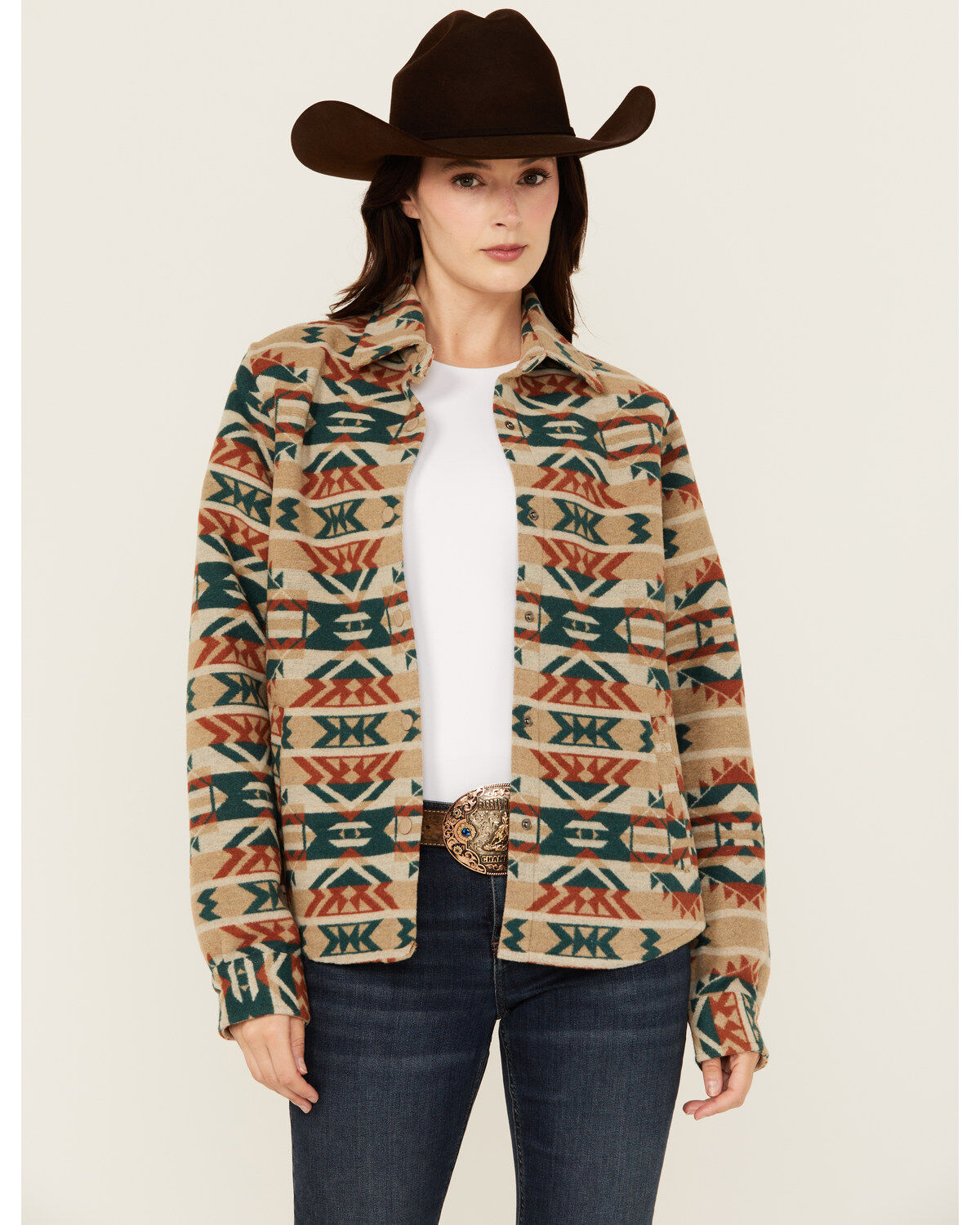 Women's Outback Trading Co Daphne Southwestern Snap Shacket
