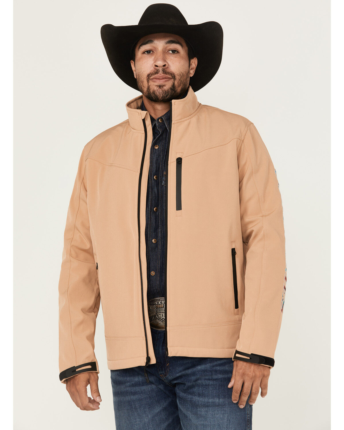 Men's Cody James Southwestern Embroidered Logo Softshell Jacket
