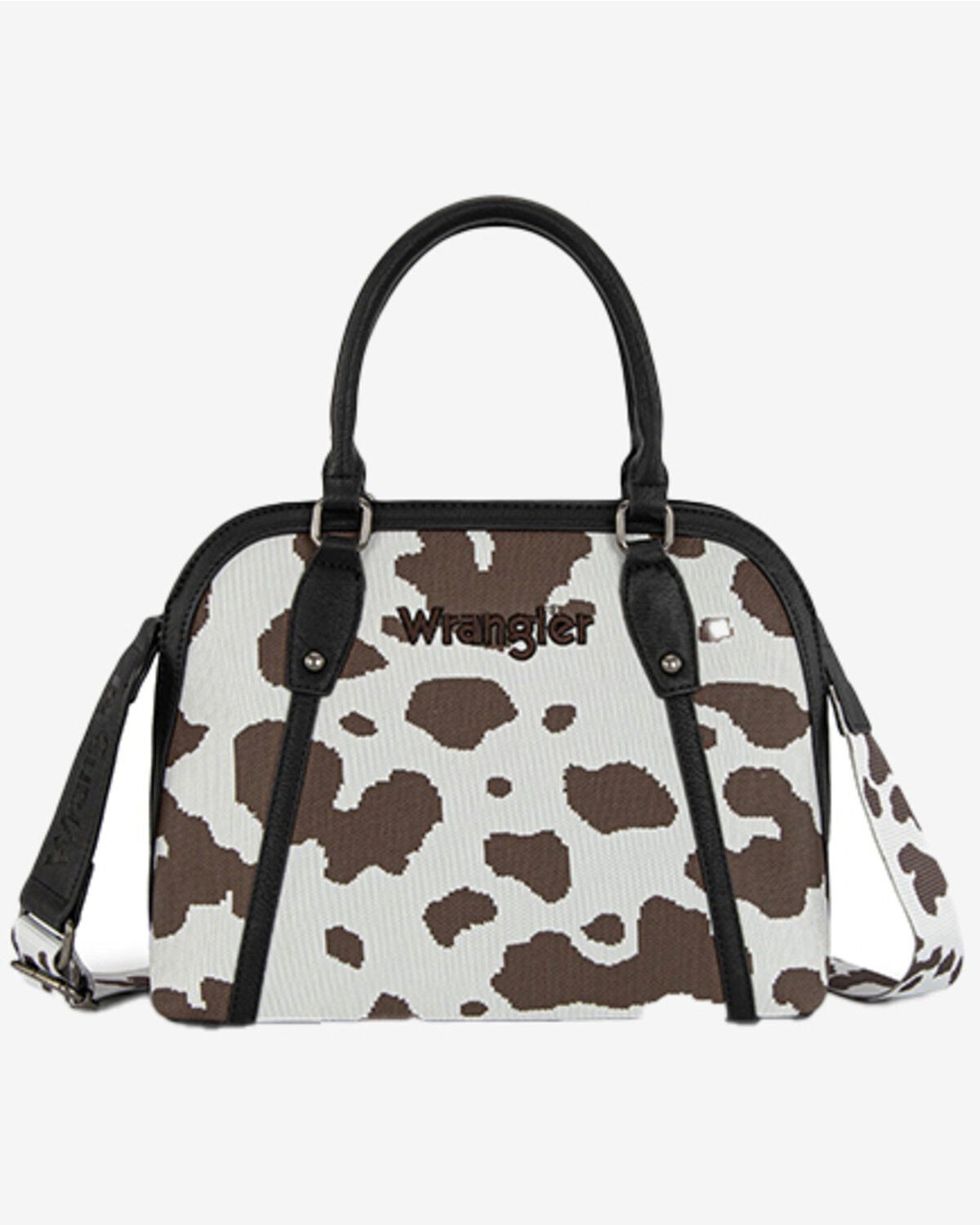 Women's Wrangler Cow Print Satchel Crossbody Bag