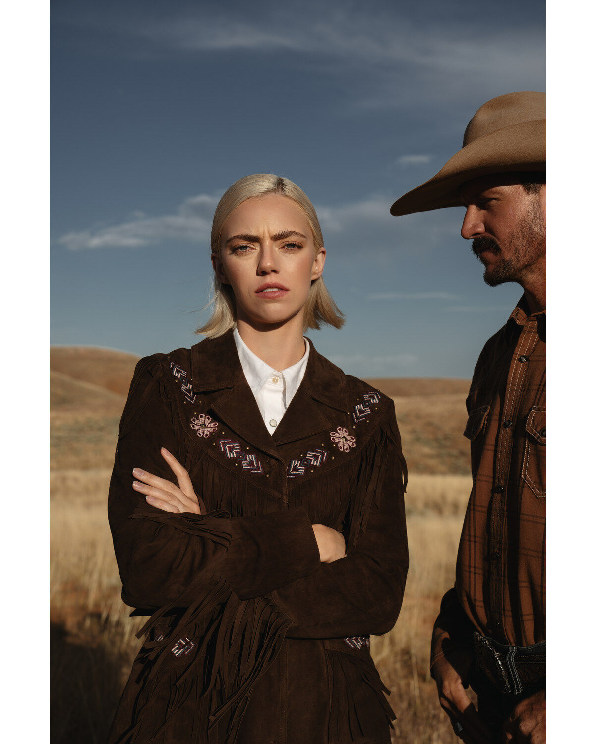 Women's Idyllwind Batavia Embroidered Fringe Suede Coat