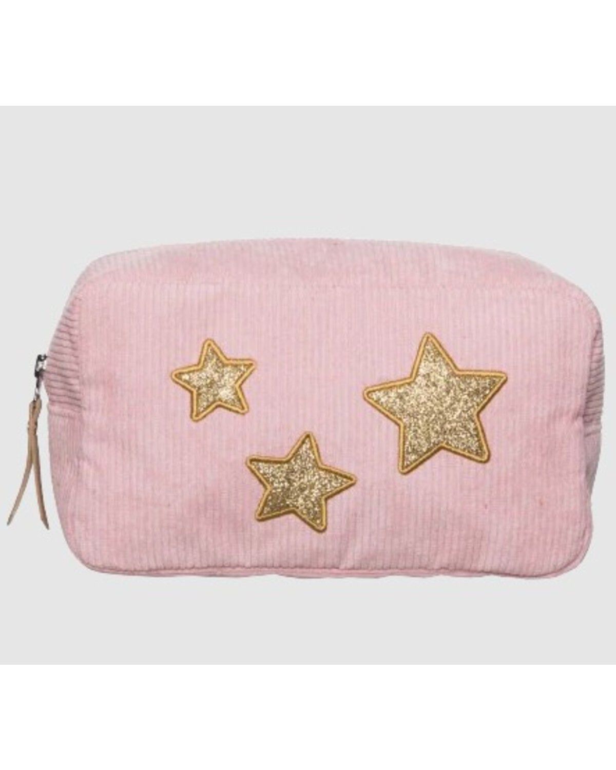 Women's Totalee Gifts Gold Star Corduroy Cosmetic Bag