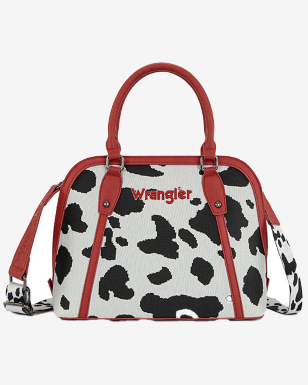 Women's Wrangler Cow Print Satchel Crossbody Bag