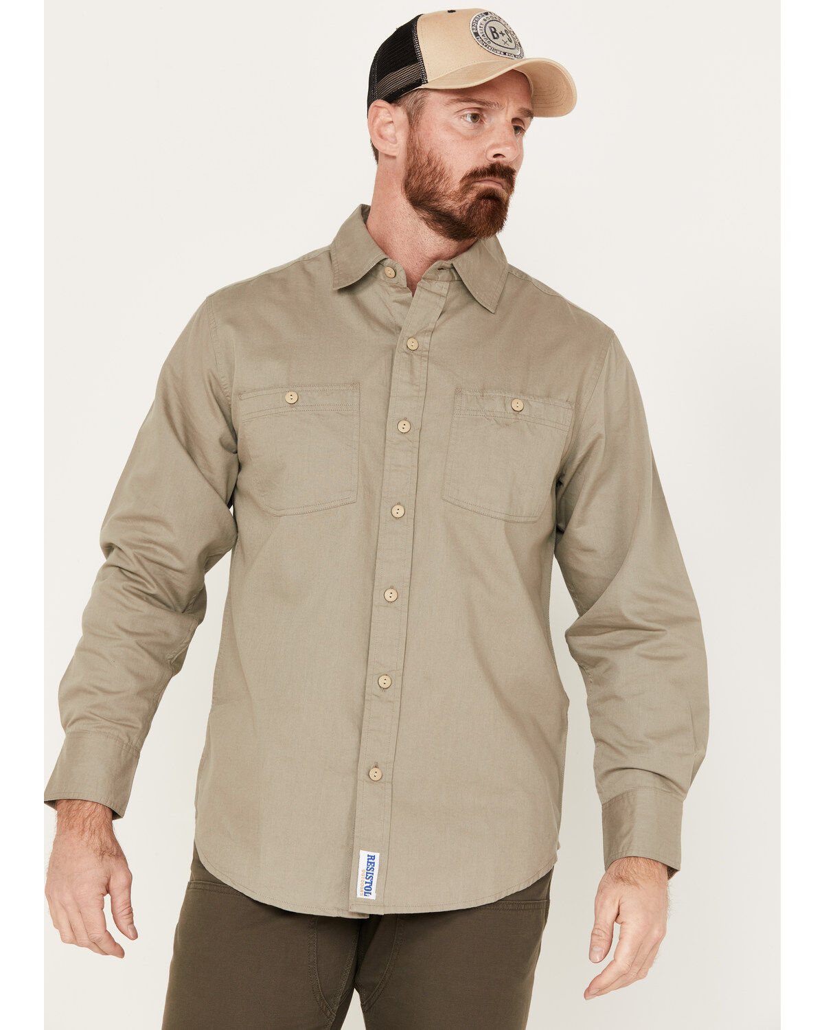 Men's Resistol Aspen Long Sleeve Button Down Western Shirt