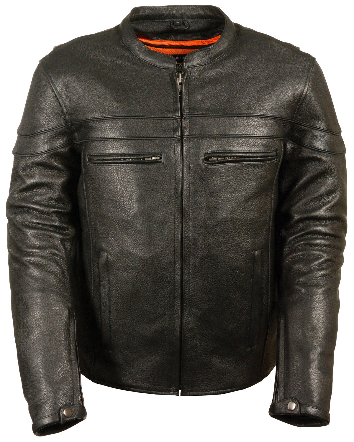 Men's Milwaukee Leather Sporty Scooter Crossover Jacket - 3X