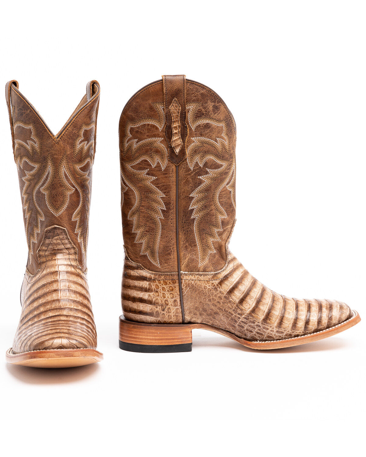 Men's Cody James Caiman Belly Western Boots - Broad Square Toe