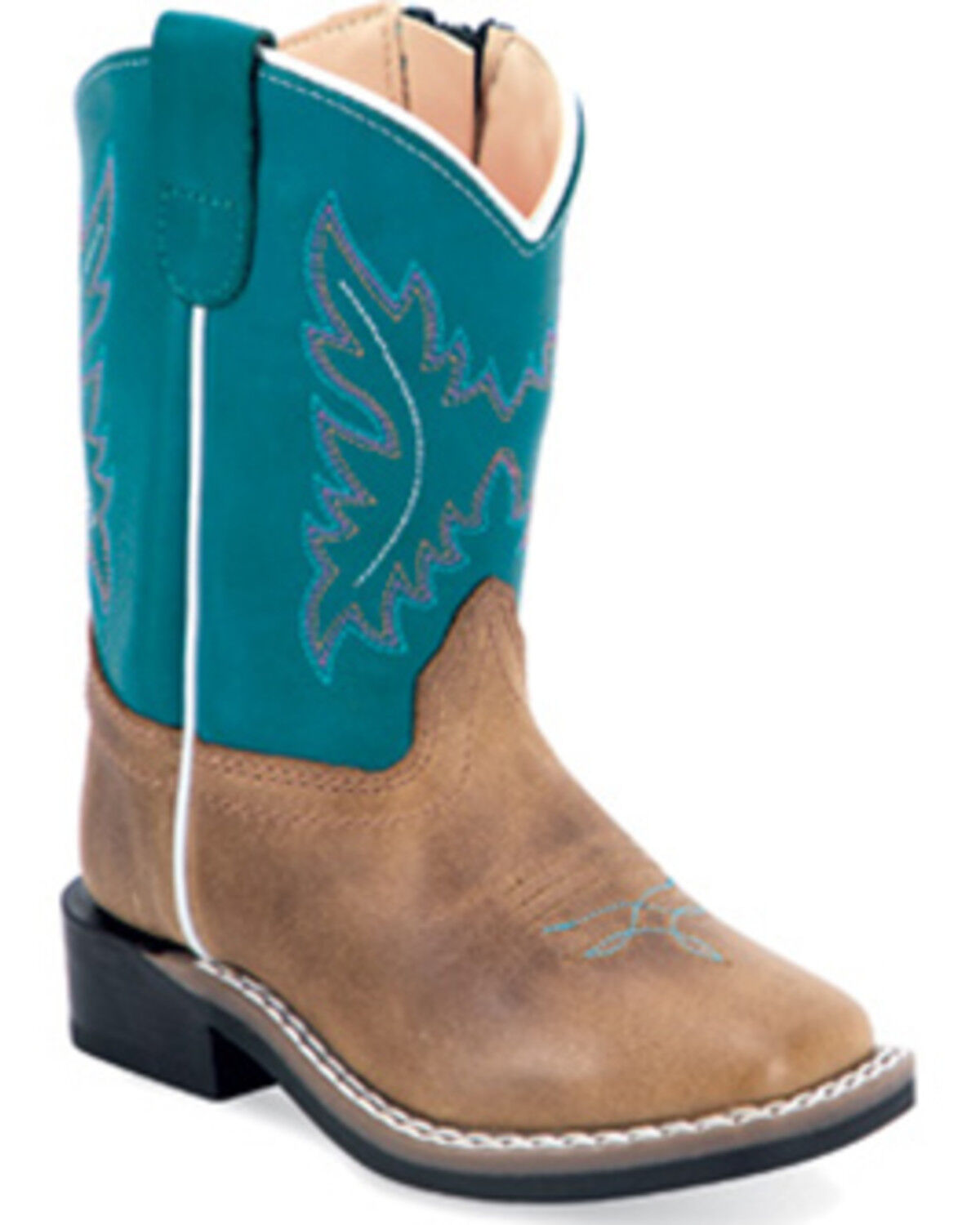 Boys' Old West Toddler Western Boots - Broad Square Toe