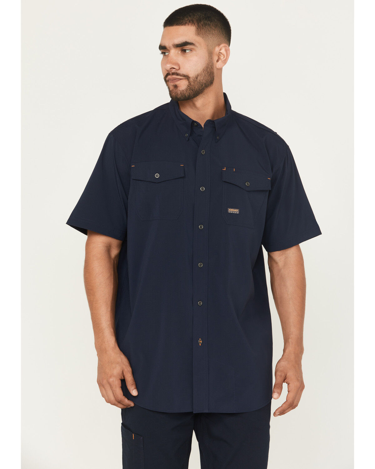Men's Ariat Rebar Made Tough Vent Short Sleeve Work Shirt