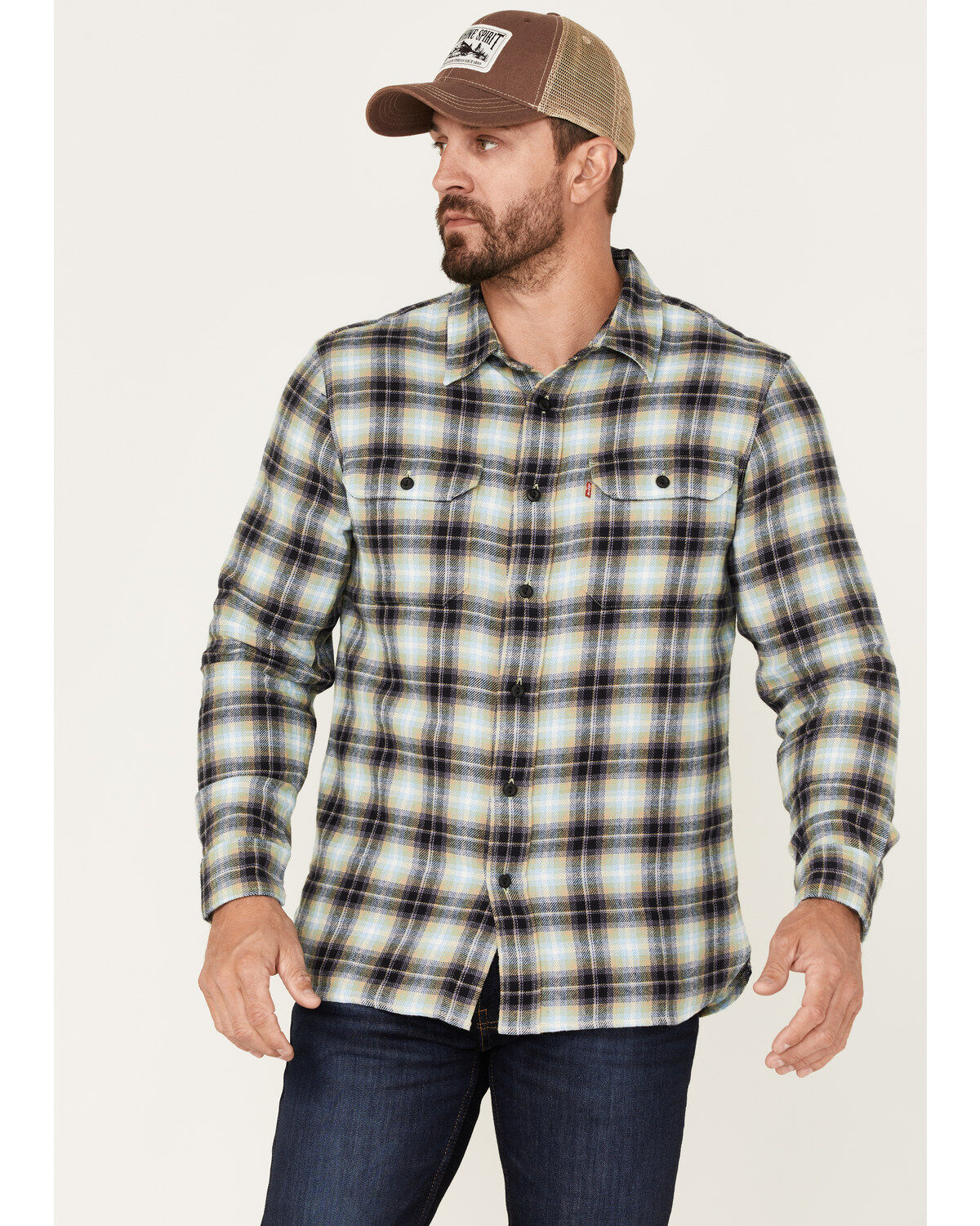 Mens christmas button down top
