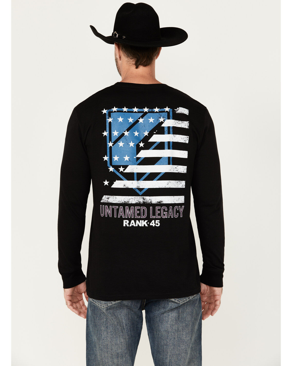 Men's RANK 45 Patriot Long Sleeve Graphic T-Shirt