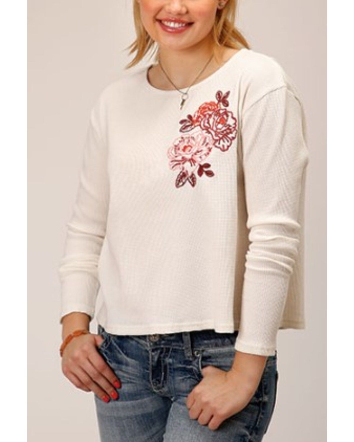 Women's Roper Waffle-Slub Knit Top