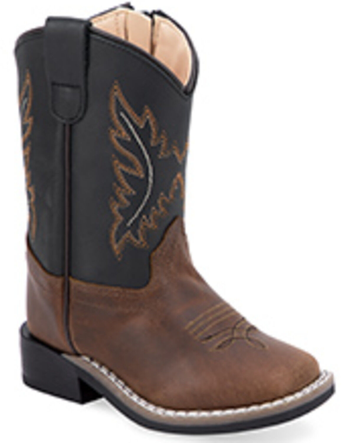 Boys' Old West Toddler Western Boots - Broad Square Toe