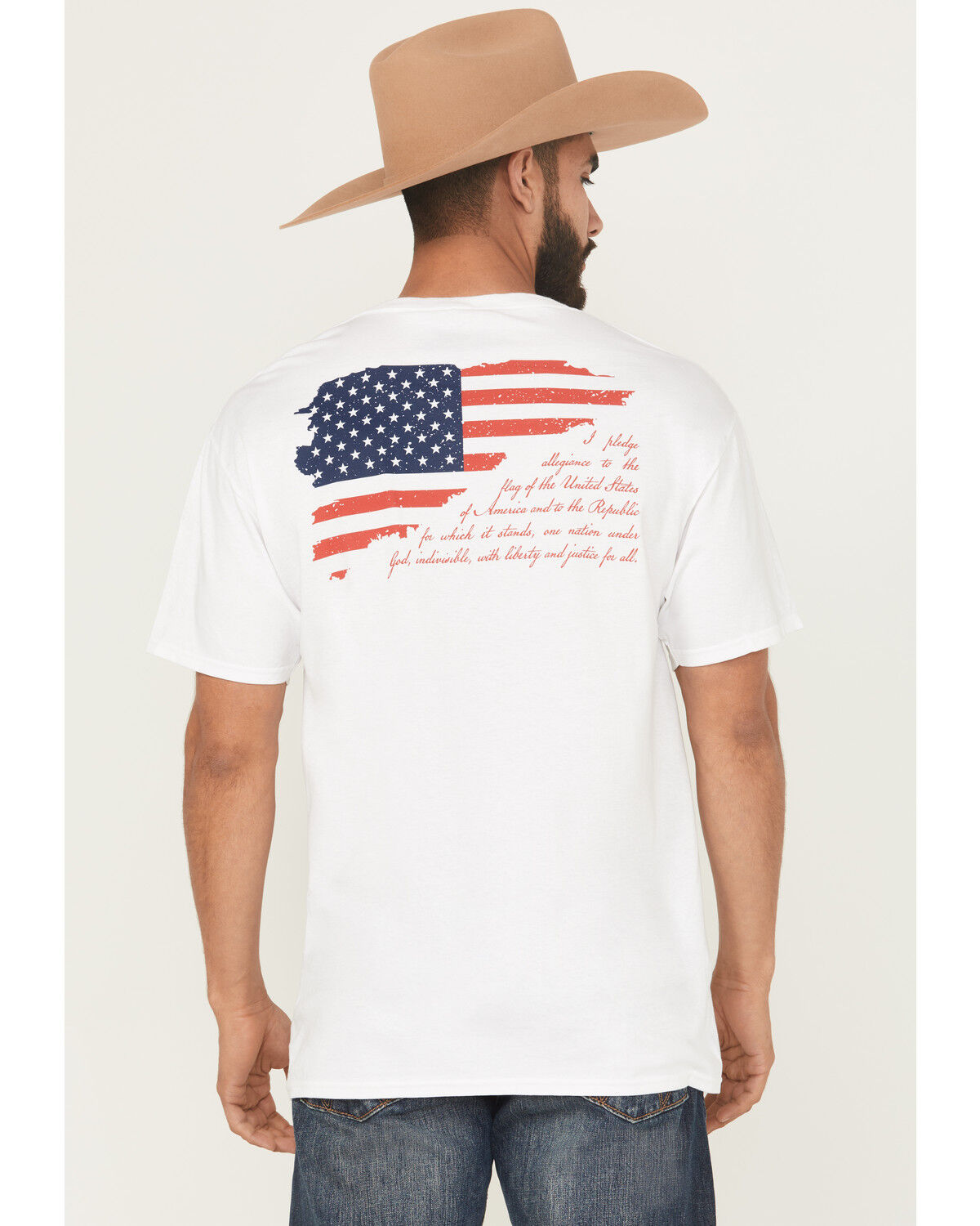 Men's Kick Brass Pledge Of Allegiance Short Sleeve Graphic T-Shirt
