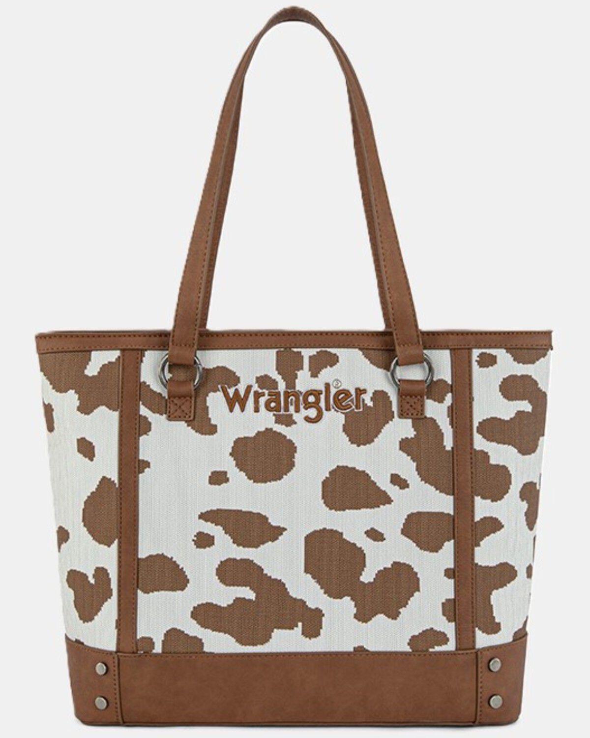 Women's Wrangler Cow Print Tote Bag