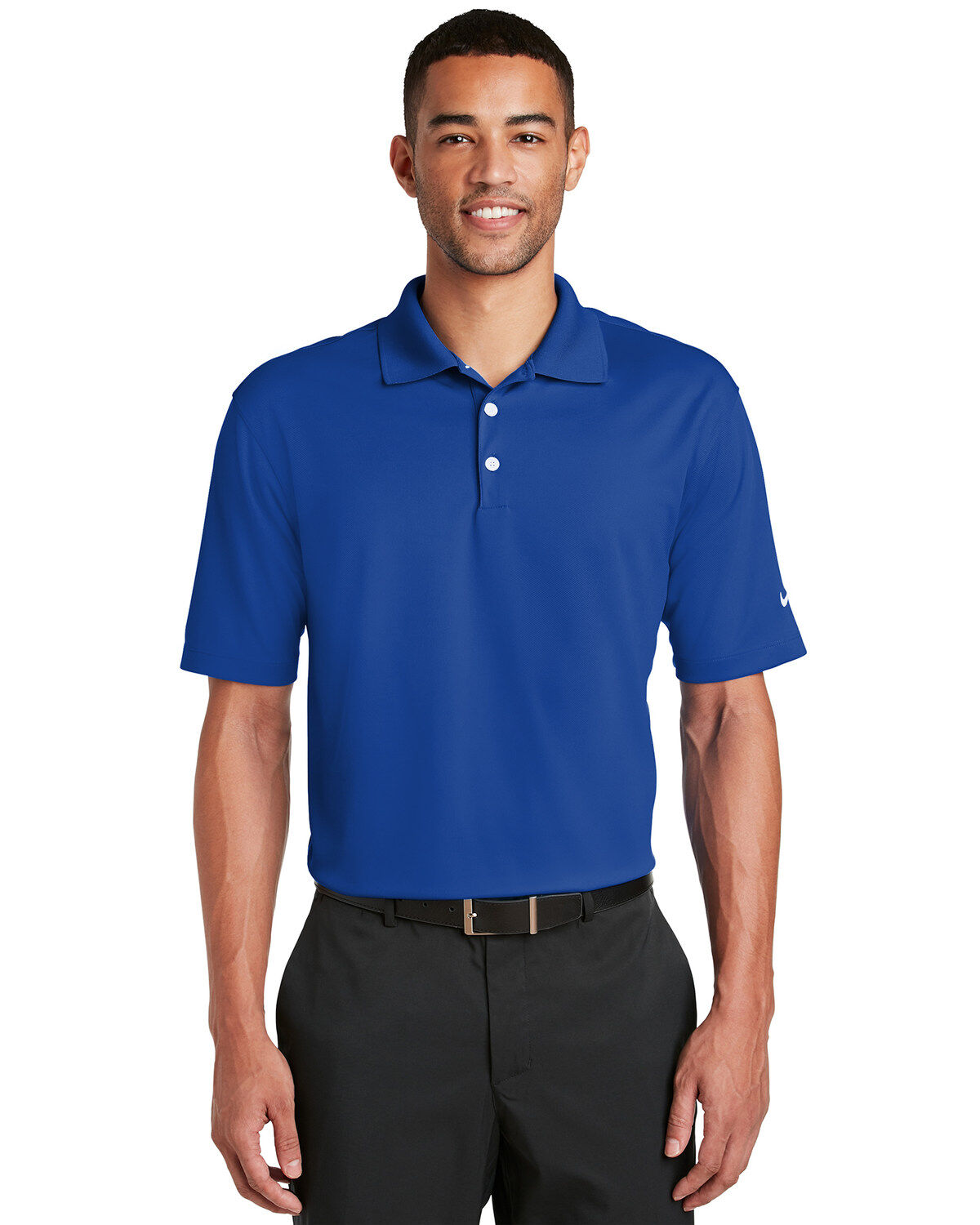 Men's Nike Golf Dri-Fit Micro Pique Short Sleeve Work Polo Shirt - Tal