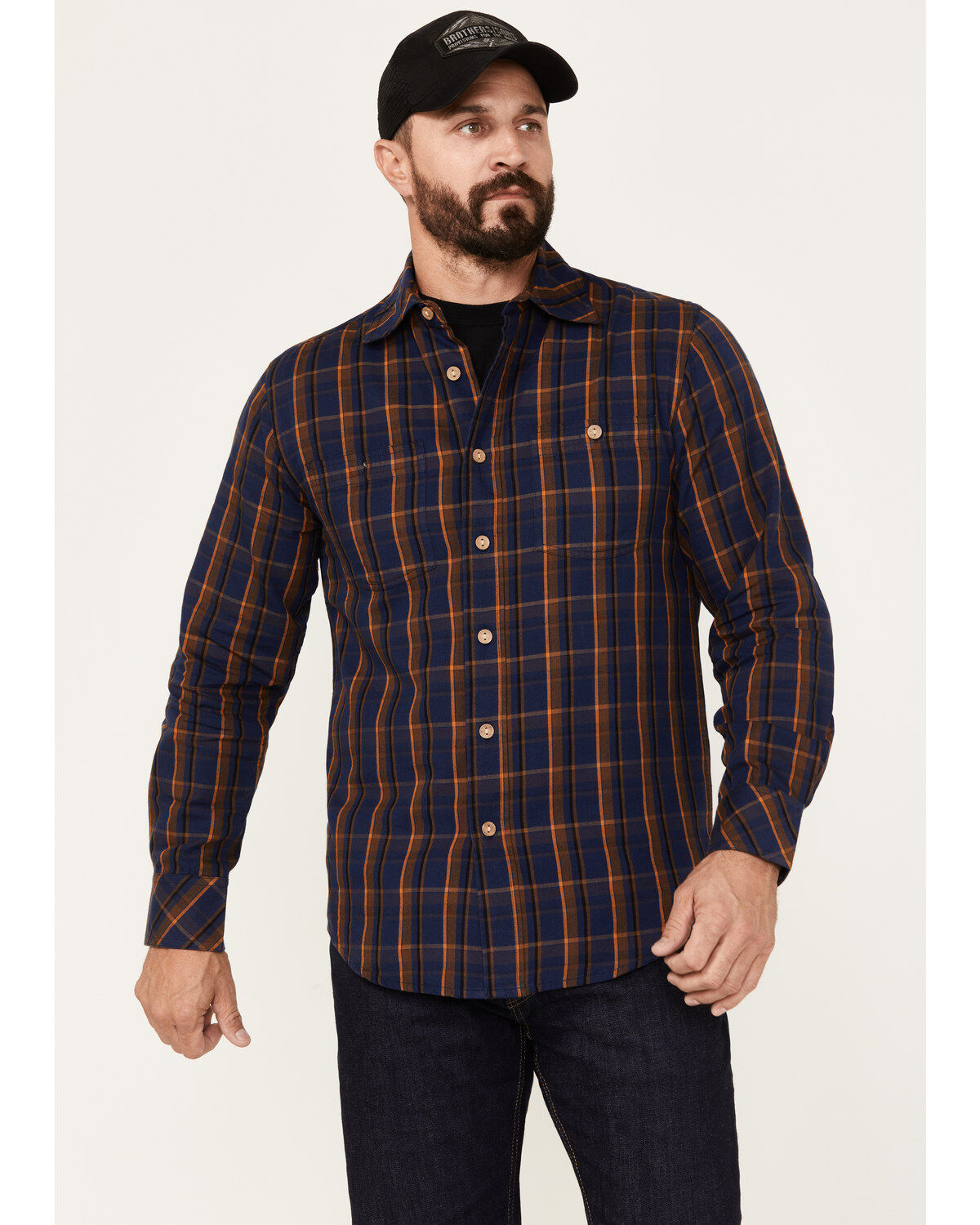 Men's Resistol Englewood Plaid Button Down Western Shirt