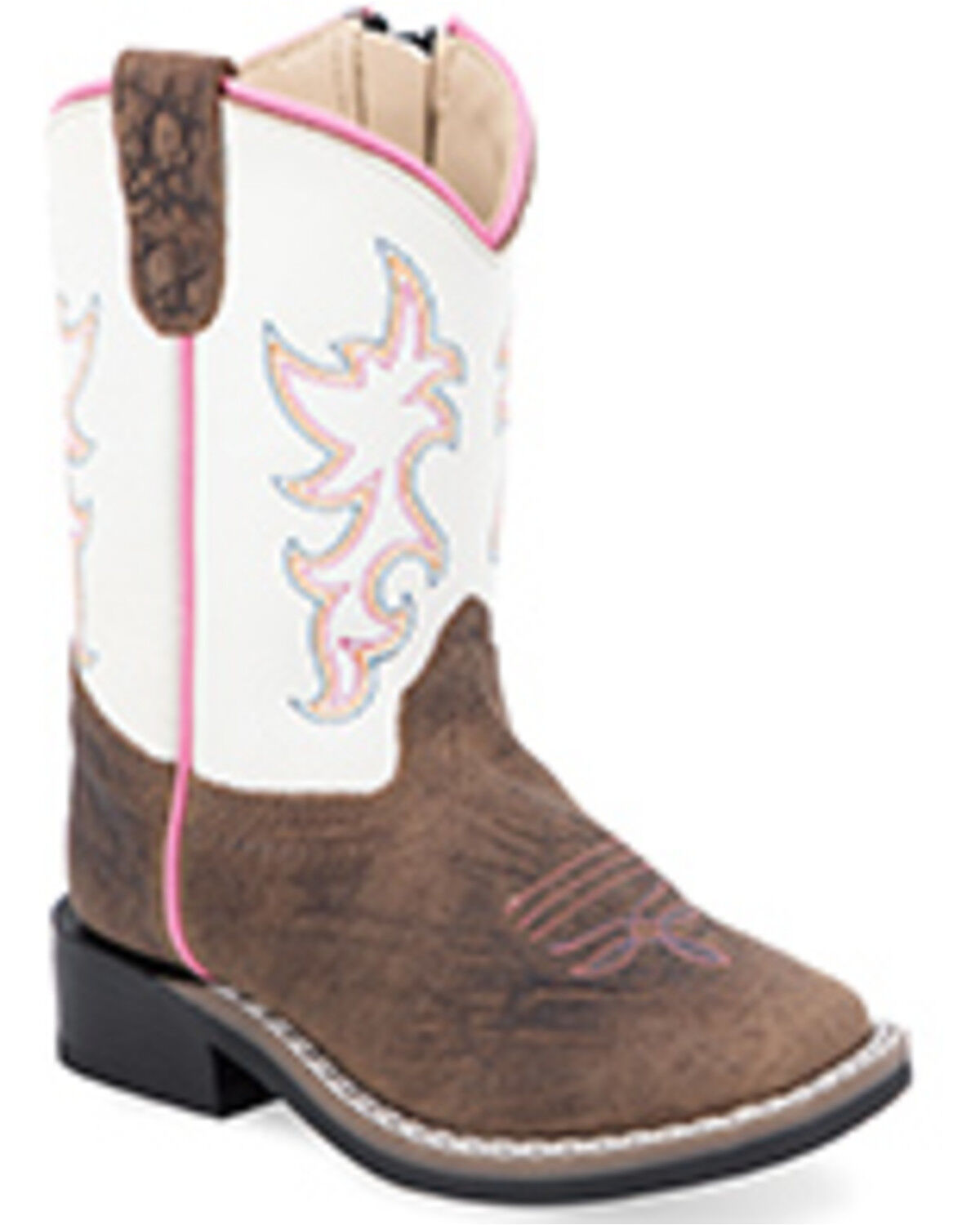 Girls' Old West Toddler Western Boots - Broad Square Toe