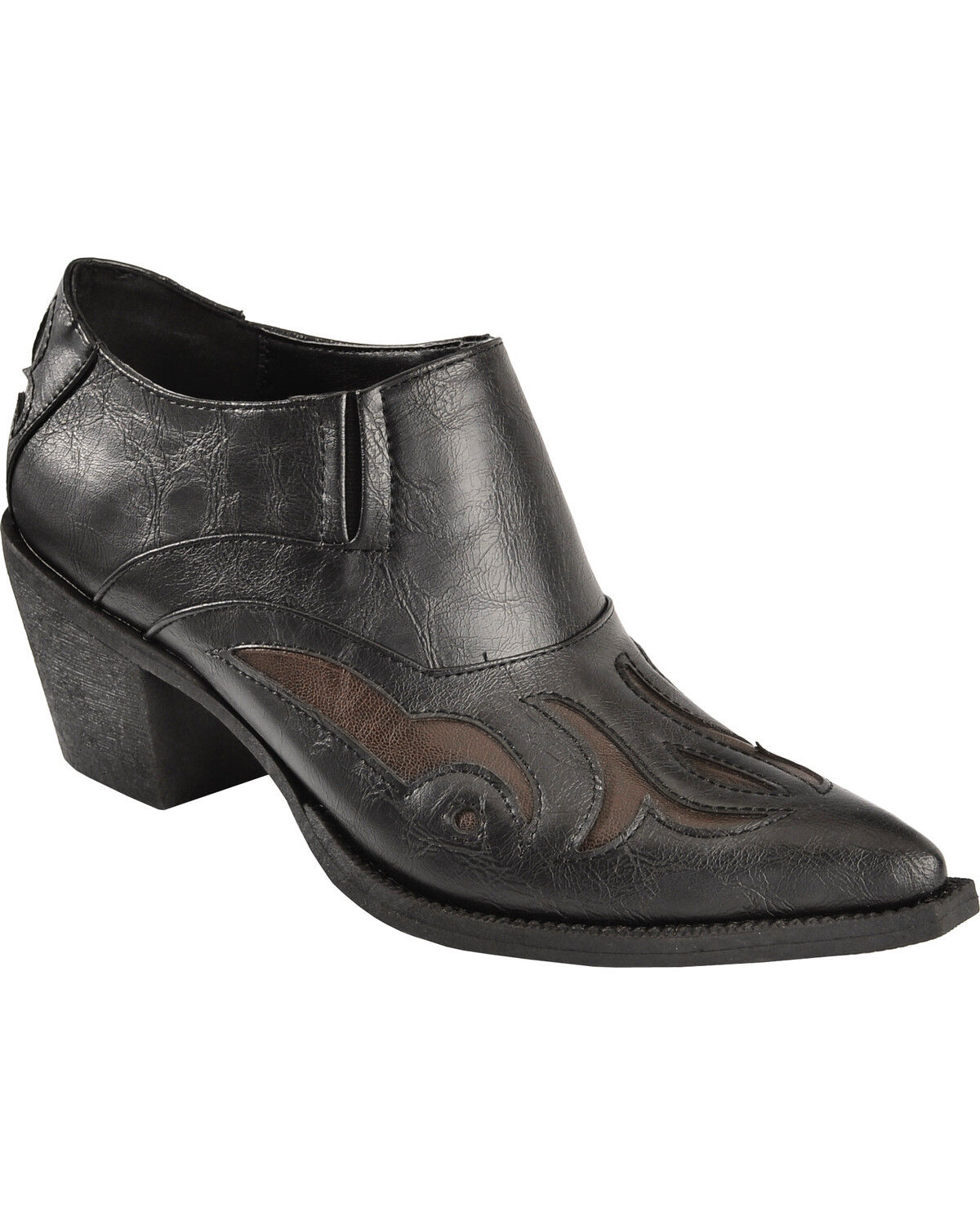 Women's Roper Inlay Ankle Boots - Snip Toe