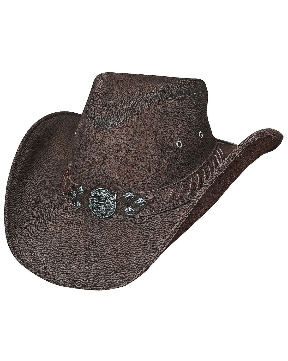 Bullhide American Buffalo Top Grain Leather Hat