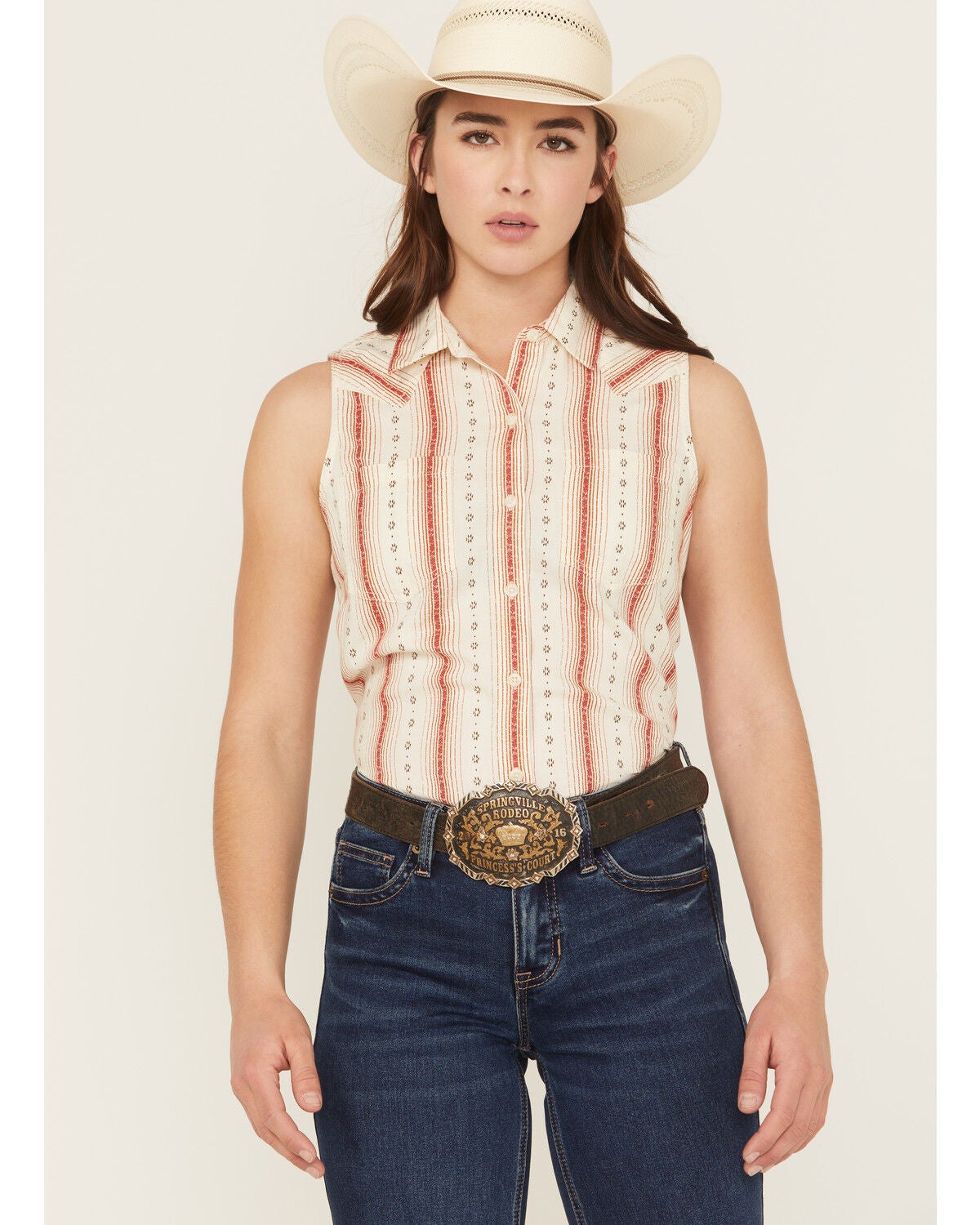 Women's Ariat Billie Jean Desert Stripe Sleeveless Shirt