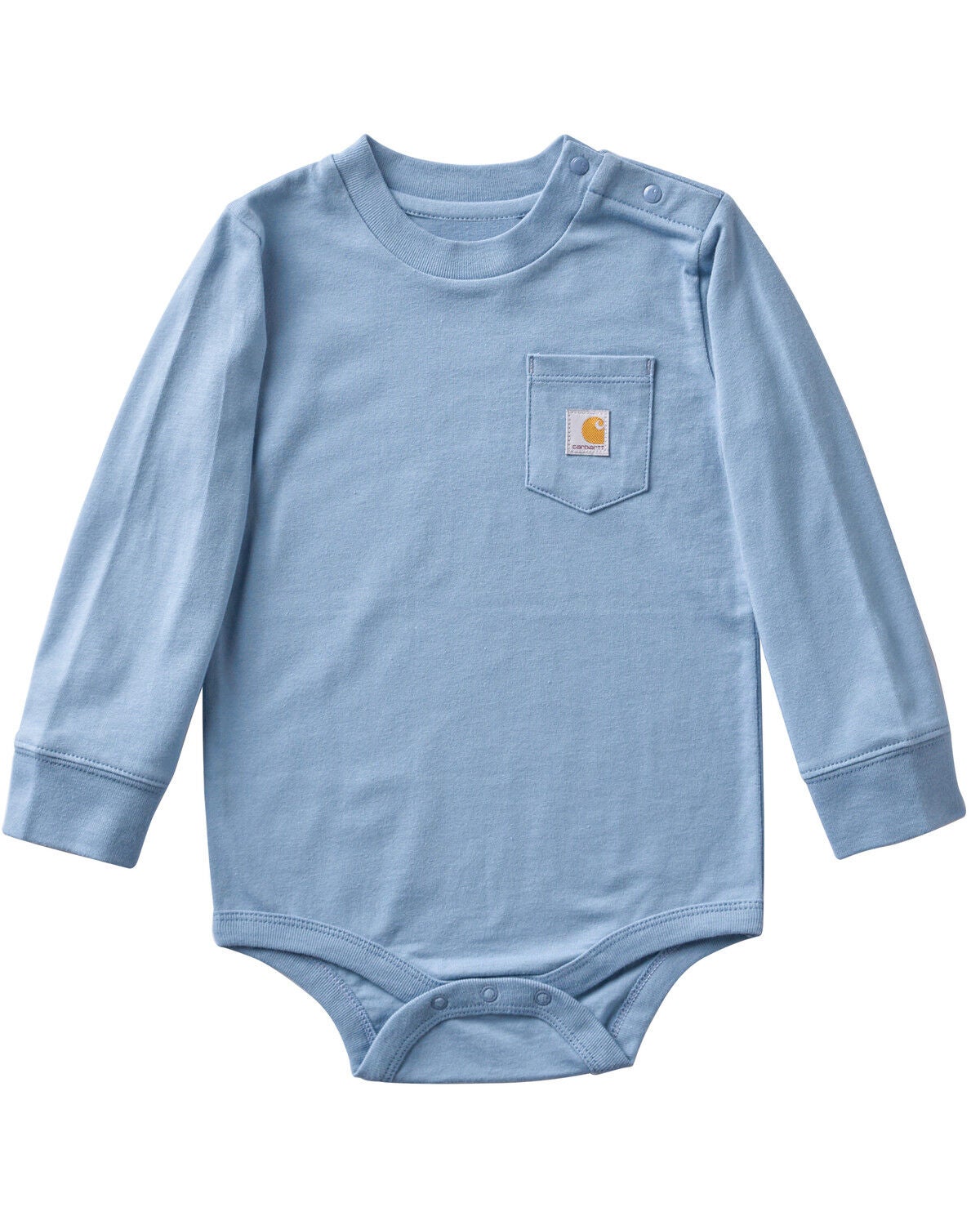 Boys' Carhartt Infant Long Sleeve Logo Pocket Onesie