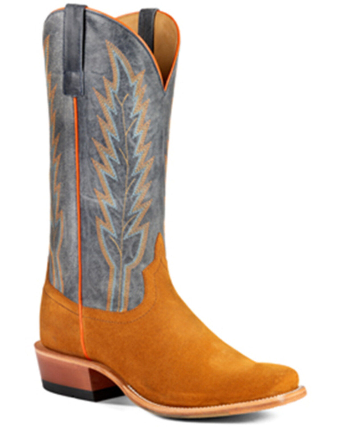 Men's Horse Power Ginger Suede Western Boots - Square Toe