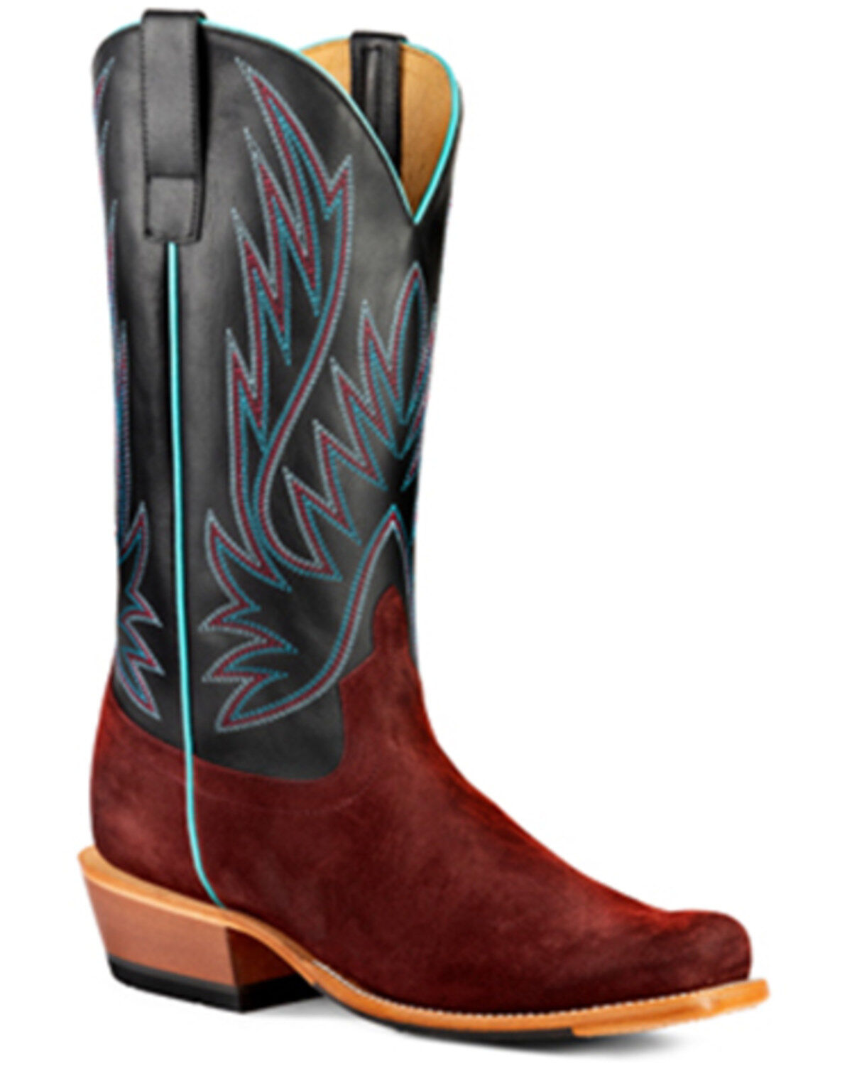 Men's Horse Power Suede Western Boots - Square Toe