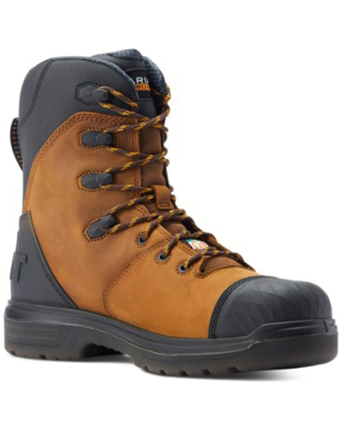 Men's Ariat Turbo Outlaw 8" Lace-Up Met Guard Work Boots - Carbon Toe