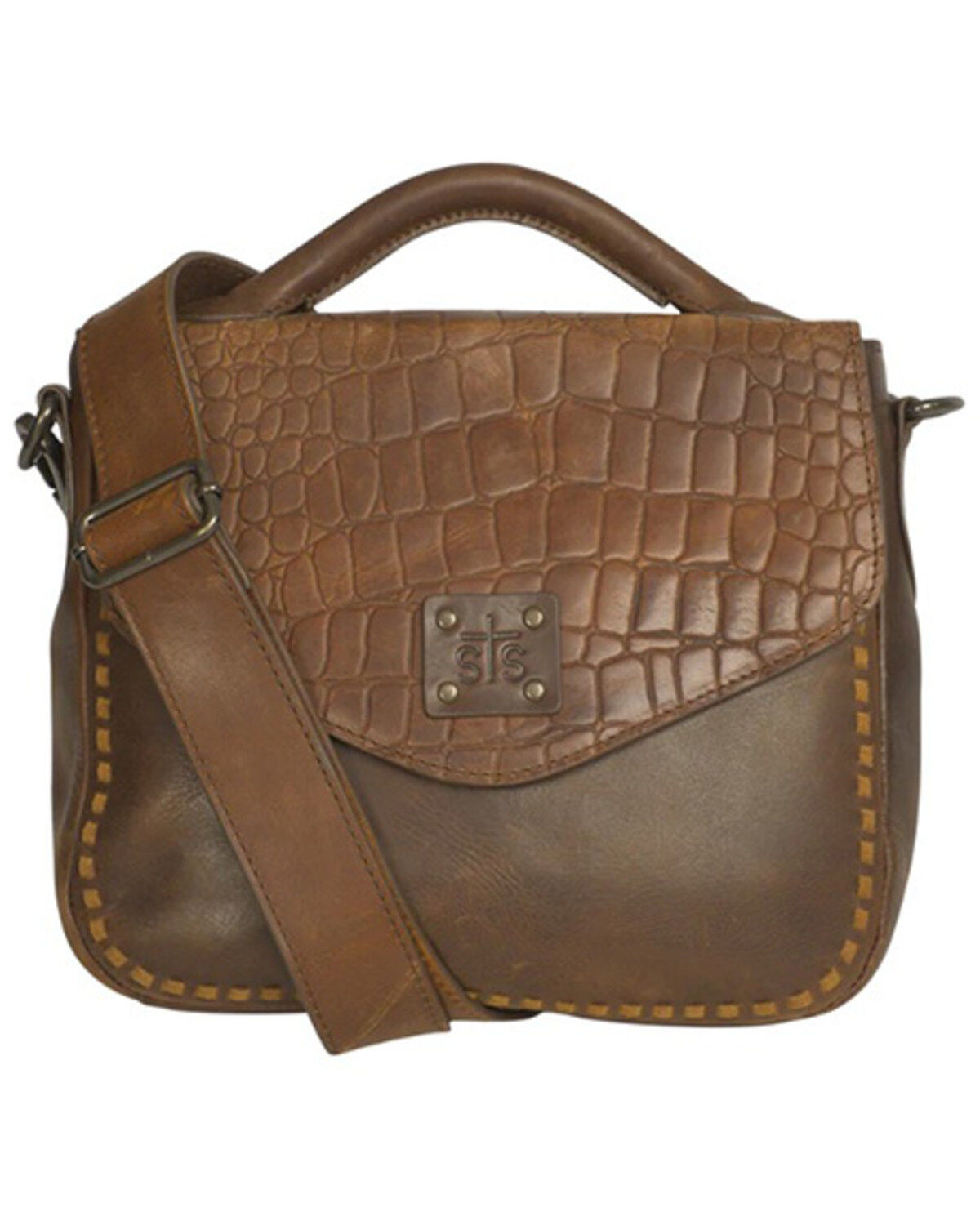 Women's STS Ranchwear by Carroll Catalina Croc Dakota Crossbody Bag