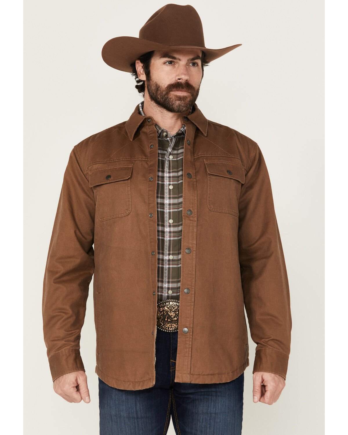 Dakota Grizzly Ryker Microsuede Sherpa Lined Shirt Jacket