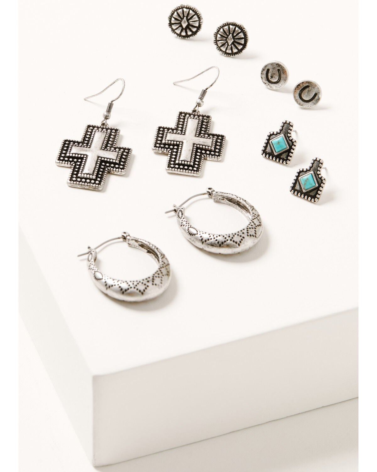 Women's Shyanne Hoop Rodeo Sunset Earring Set - 5 Piece