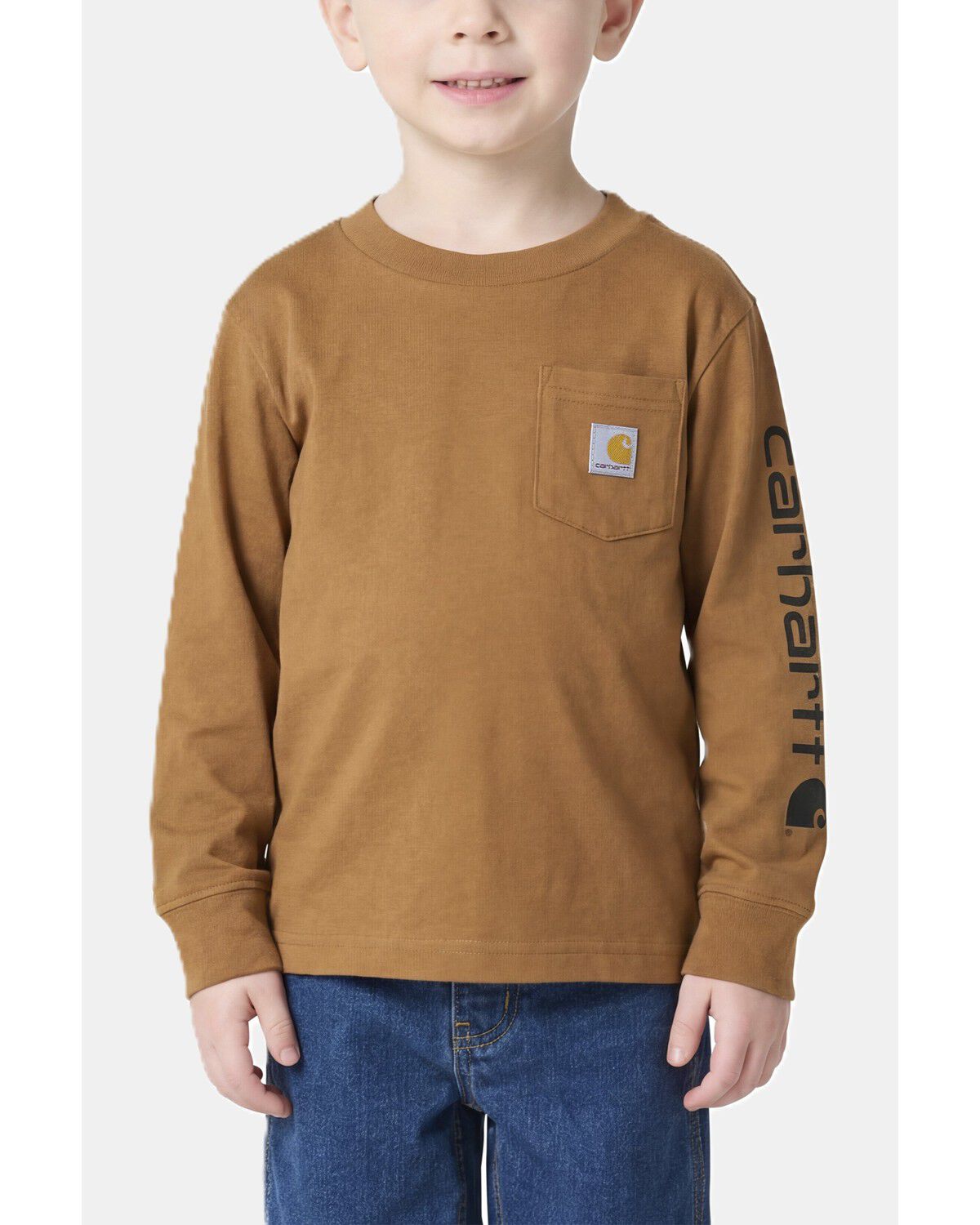 Boys' Carhartt Toddler Pocket Logo Long Sleeve T-Shirt