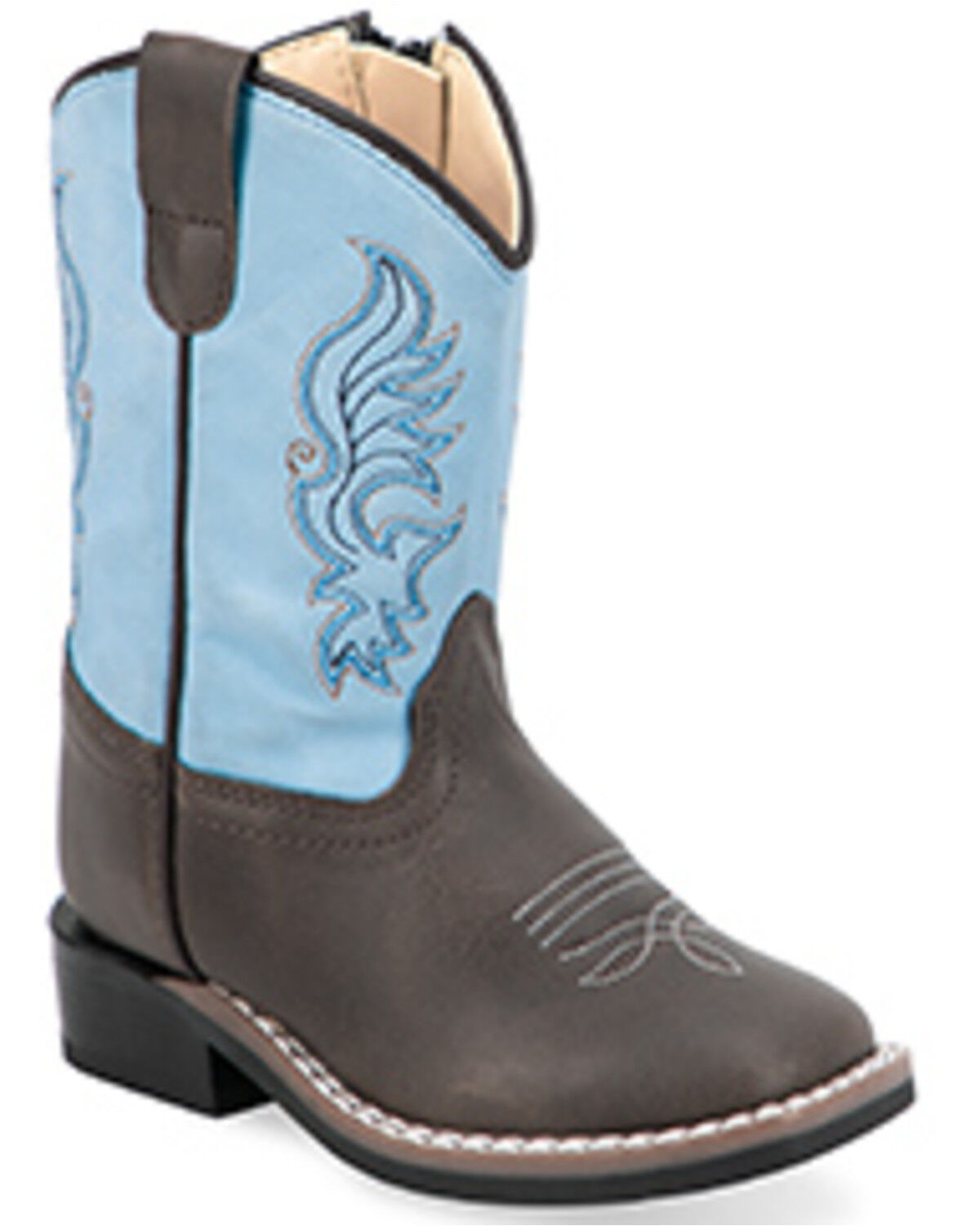 Boys' Old West Toddler Western Boots - Broad Square Toe