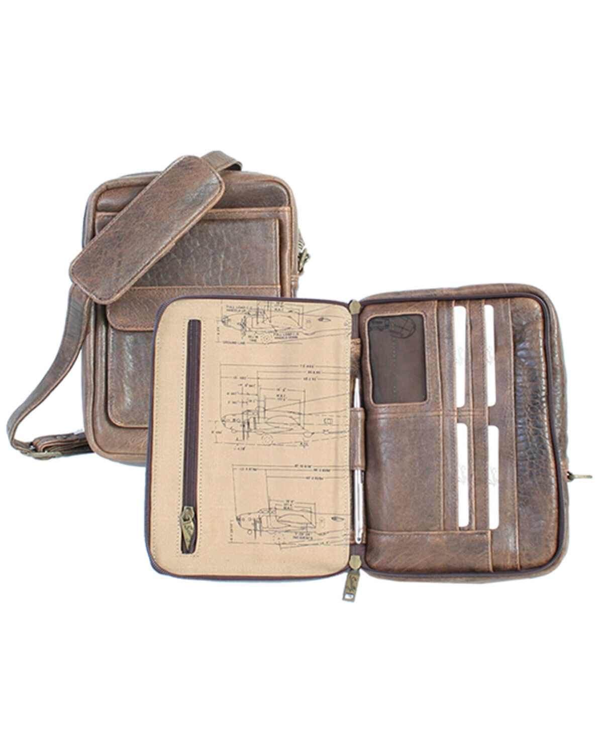 Men's Scully Leather Briefcase