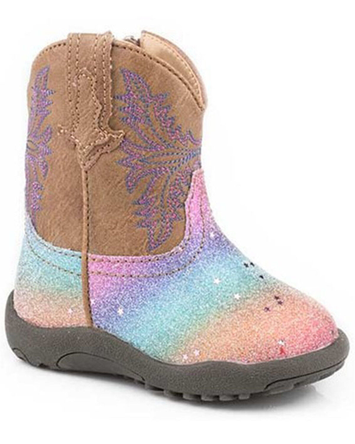 Girls' Roper Infant Glitter Rainbow Poppet Boots - Round Toe