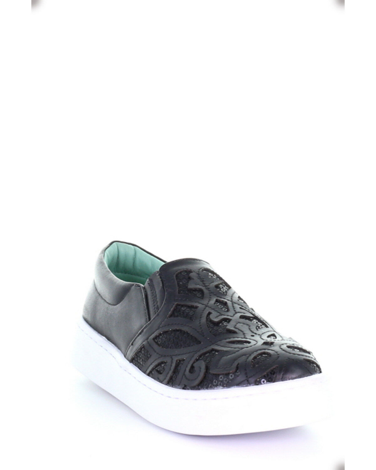 Women's Corral Black Inlay & Embroidery Sneakers