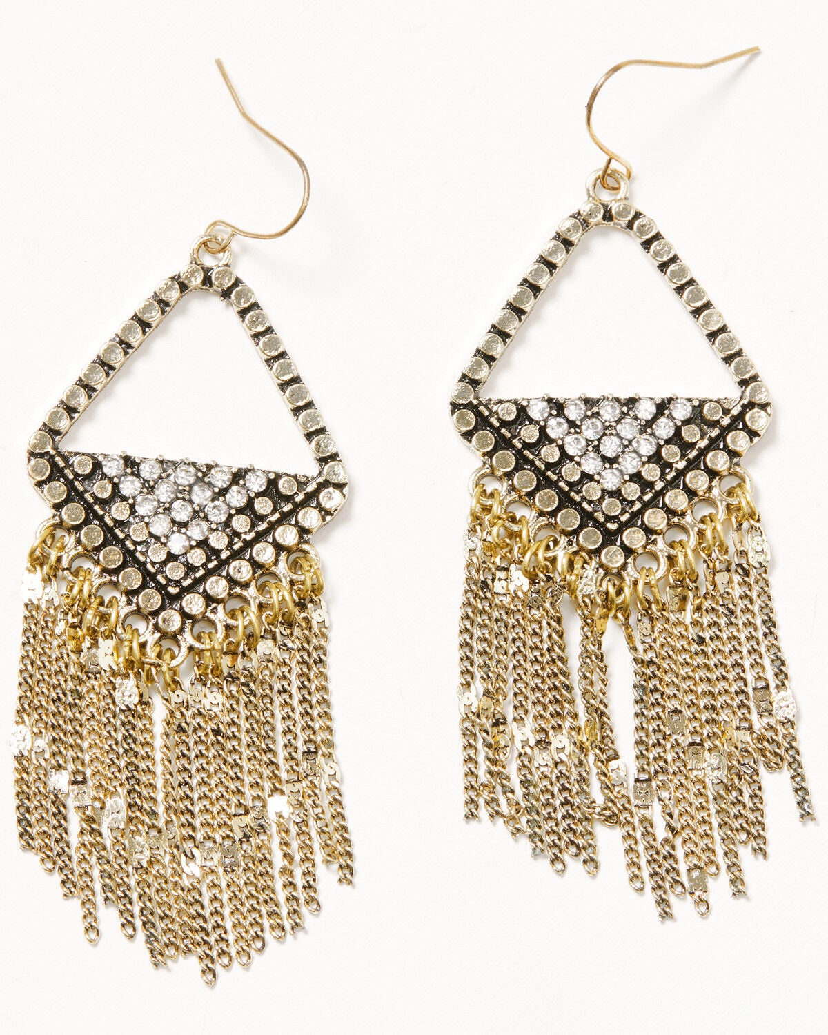 Women's Shyanne Rhinestone Fringe Earrings