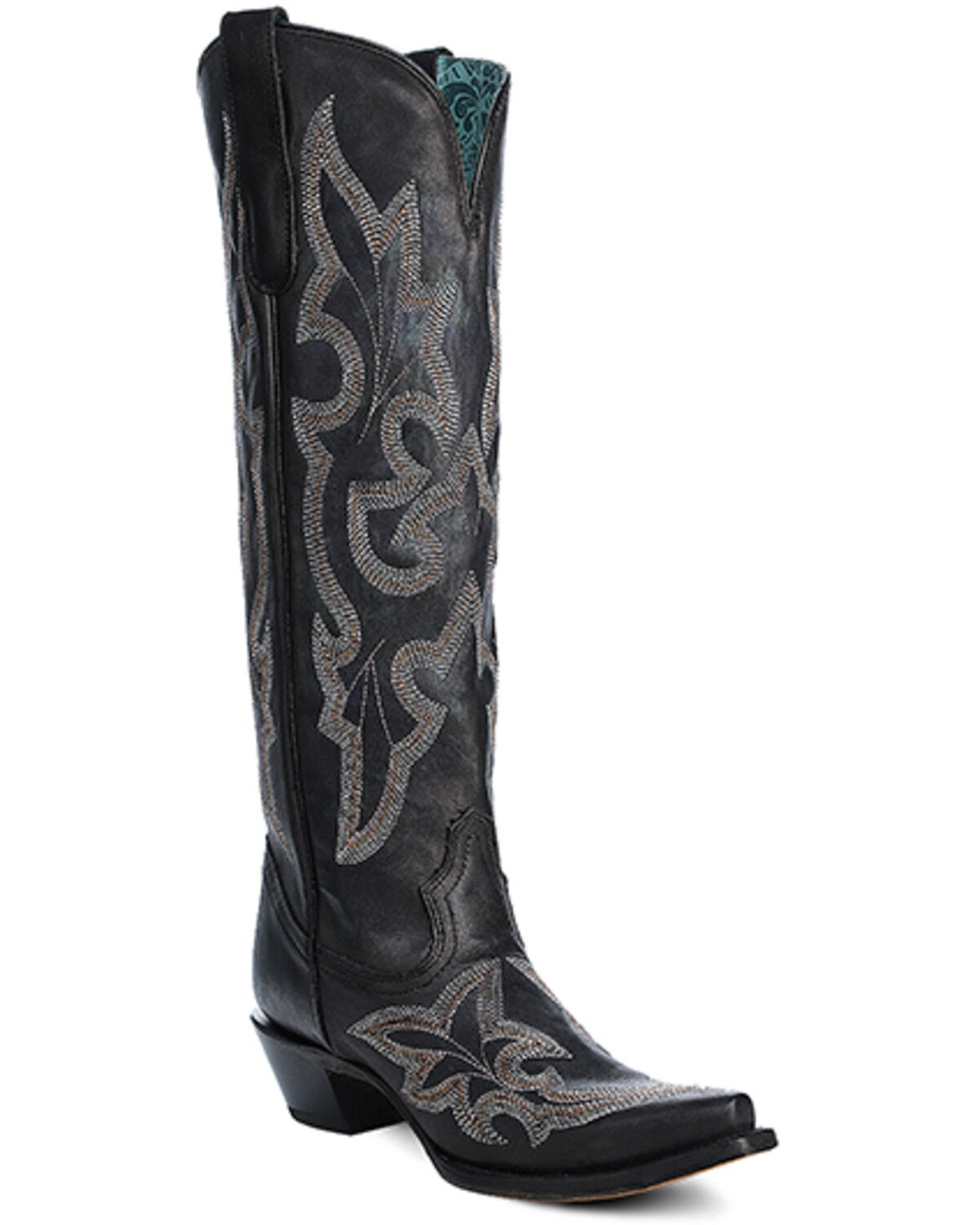 Women's Corral Embroidered Tall Western Boots - Snip Toe
