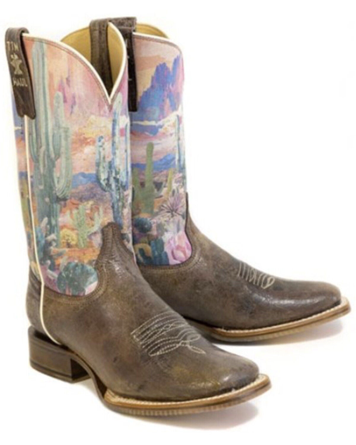 Women's Tin Haul Cactita Western Boots - Broad Square Toe