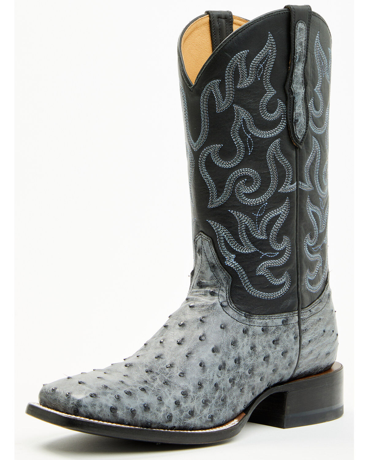 Men's Cody James Exotic Full Quill Ostrich Western Boots - Broad Squar