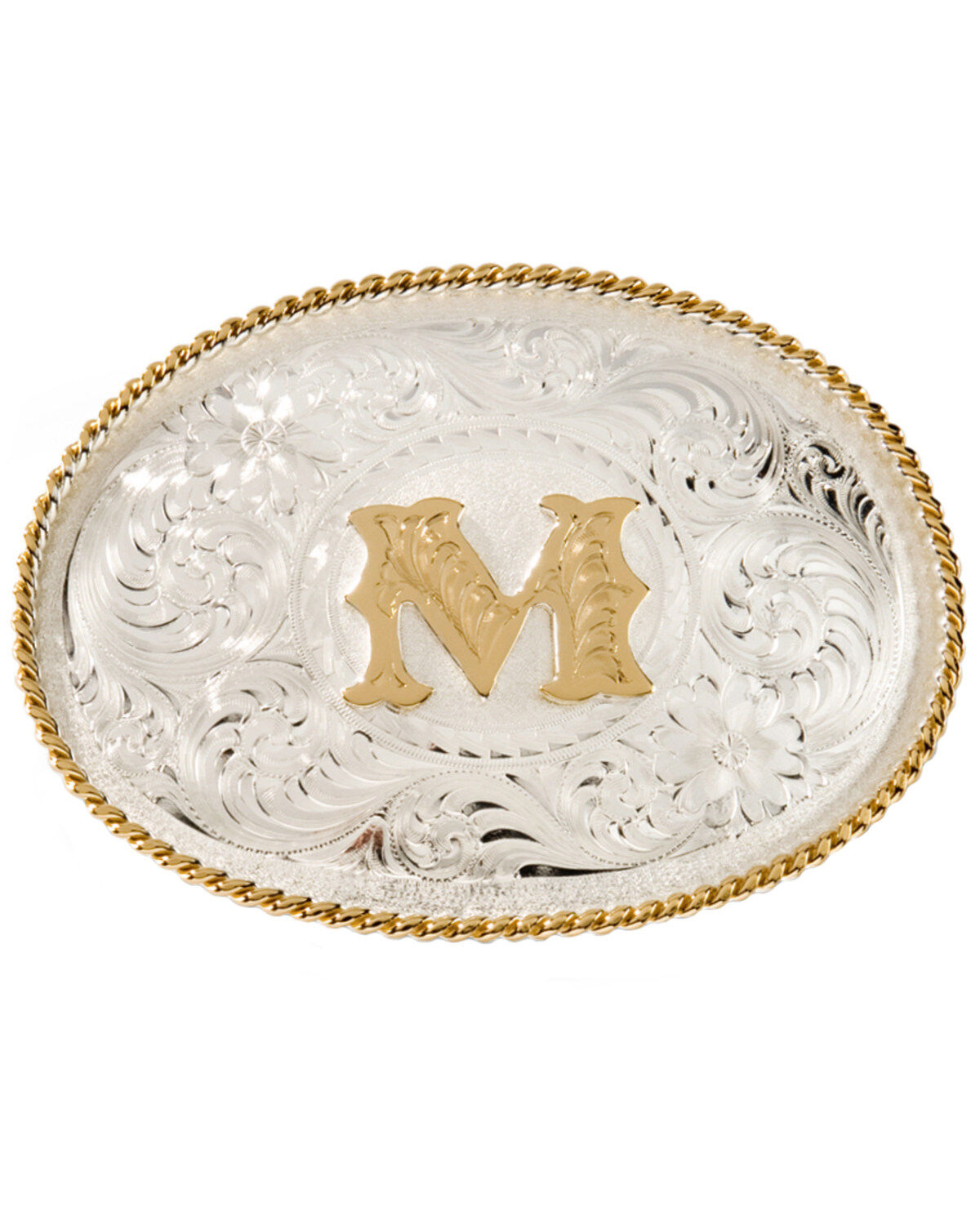 Men's Montana Silversmiths Initial "M" Buckle