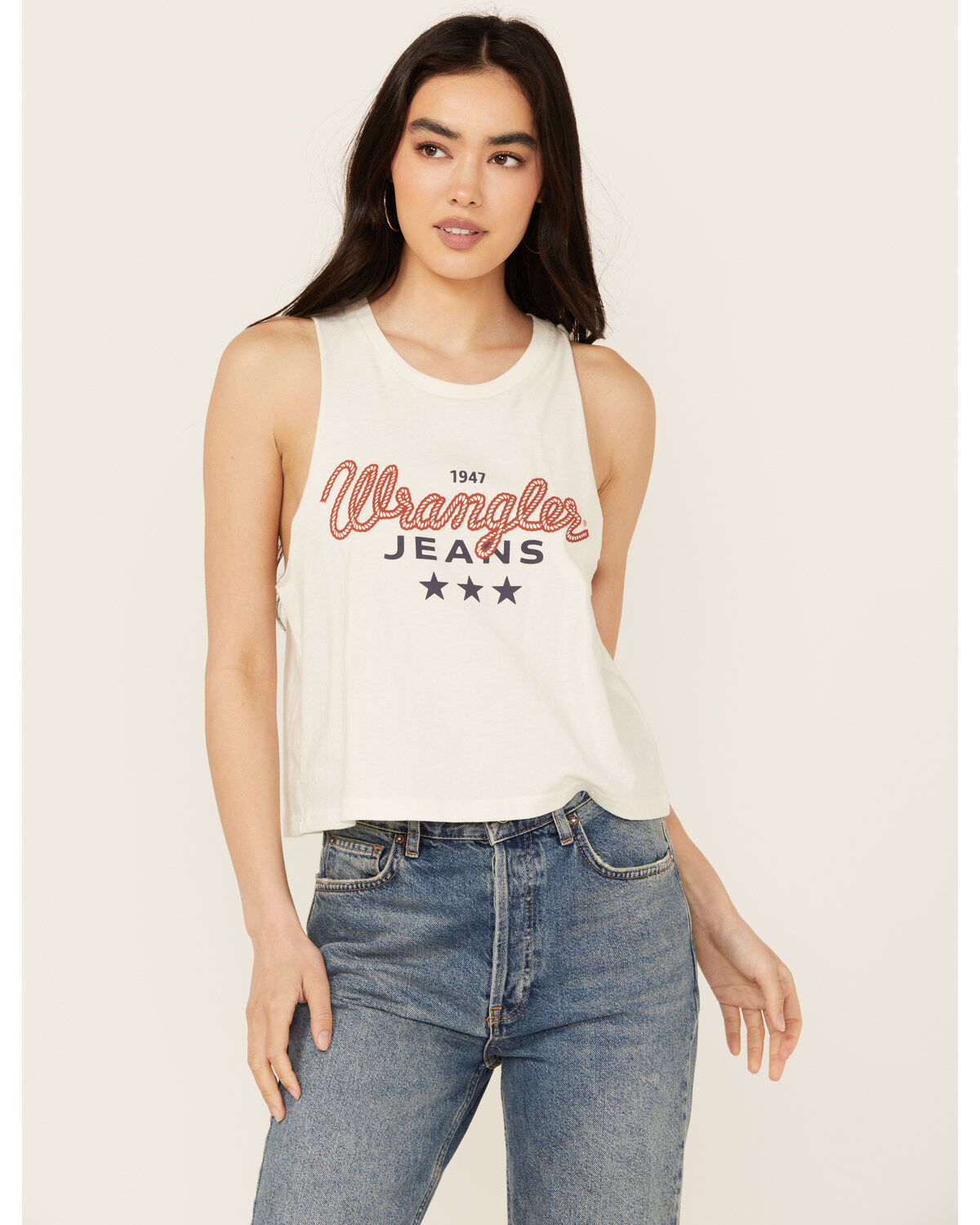 Women's Wrangler Jeans Logo Sleeveless Graphic Tank